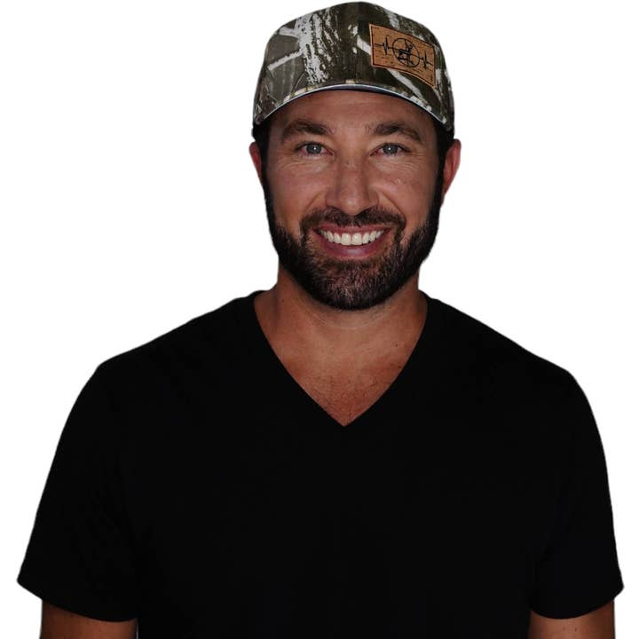 The Heartbeat Brand - Vente Casquette de camionneur – unisexe - Chapeau de chasse | Casquette de baseball ajustée | Camouflage arbre mousse clair1