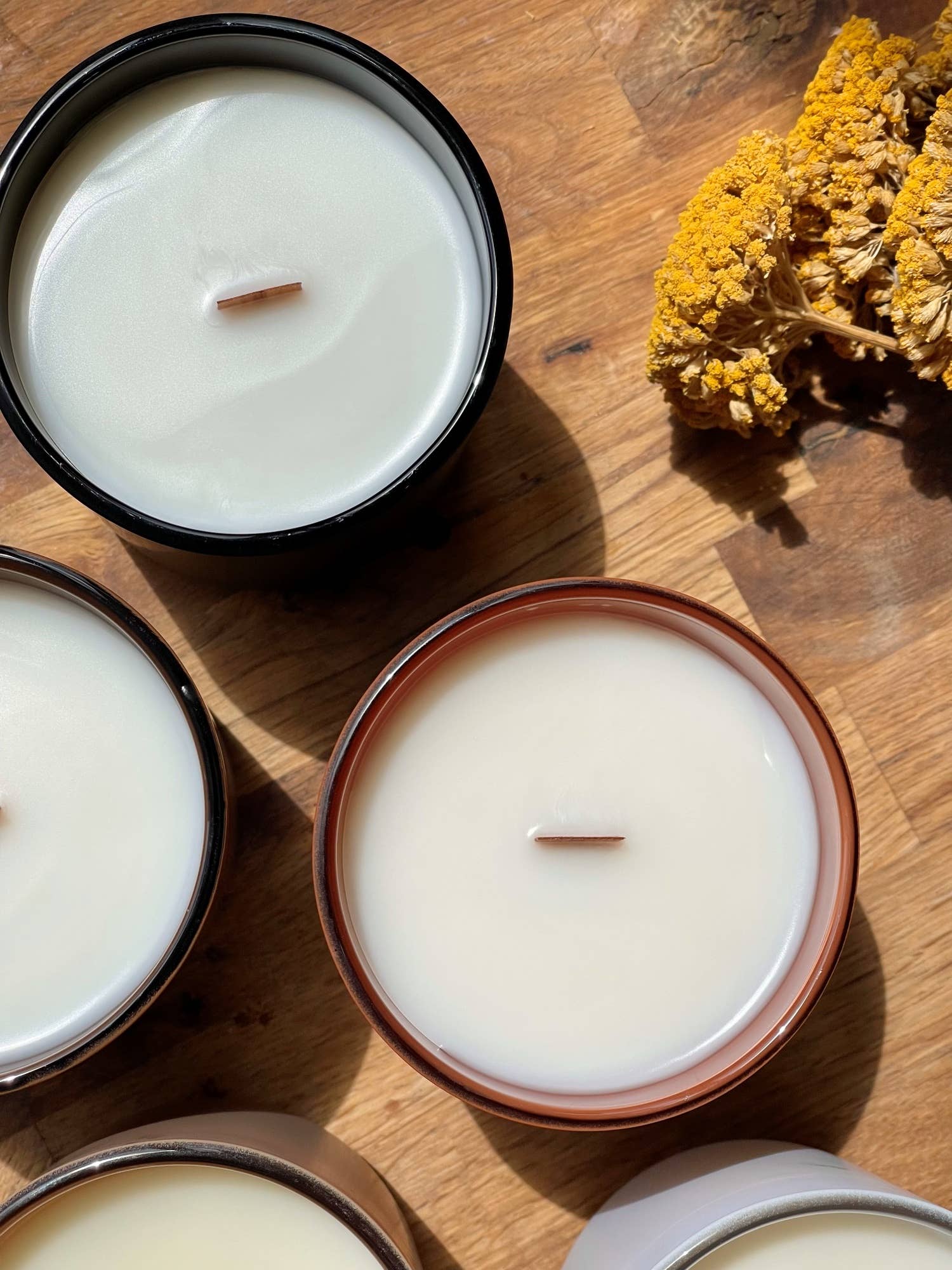 Mrs. Candlier - Wholesale Jar/Filled Candle - Coconut Candle with Wood Wick 8 & 13 oz | Custom label1