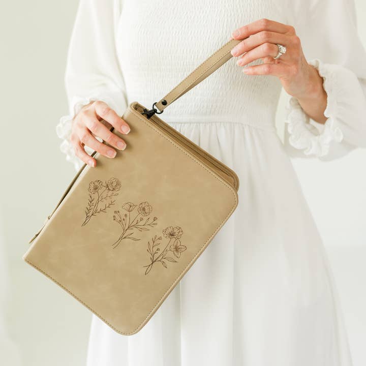 Ever, AJ - Wholesale Bible Cover - Bible Cover, Vegan Leather Bible Case, Trio Floral4