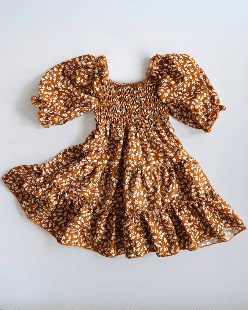 Bailey's Blossoms - Wholesale Dress - Kids - Mommy and Me Katherine Dress - Russet Floral2