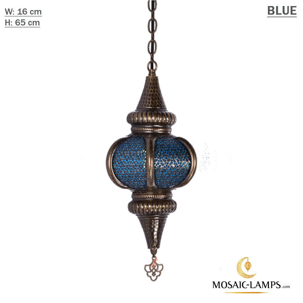 Mosaic Lamps - Wholesale Chandelier/Hanging Light - Syrian Single Pendant Lamp, Perforated Metal, Moroccan Style1