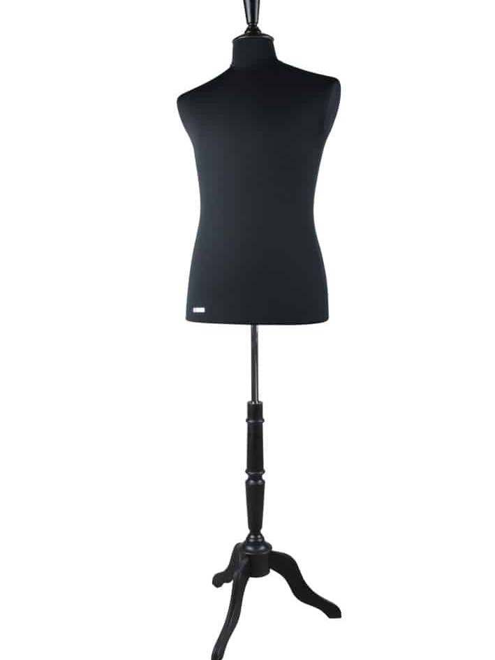 KIT CITY BUST COUTURE MANN SCHWARZ TRIKOT ÄRMEL UND BASIS für den Großhandel von SUDMANNEQUIN