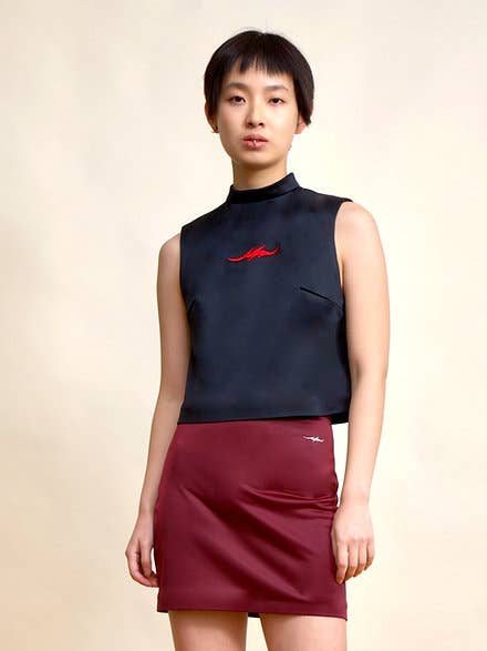 Rock - Valande - Rot für den Großhandel von VOLROSE