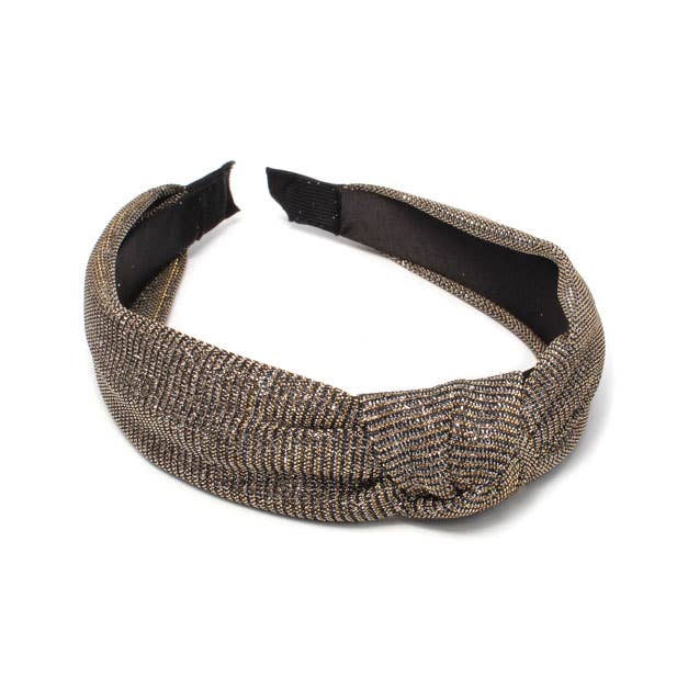 Inca UK – wholesale Fashion headband – women's – Metallic Knotted Aliceband0