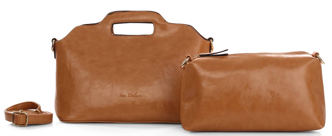 INES DELAURE – wholesale Top handle bag – women's – “Two in one” handbag24