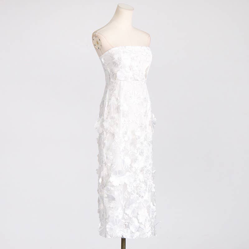 Productseeker - Venta al por mayor Vestido - Mujer - Vestido tubo ajustado con bordado floral13