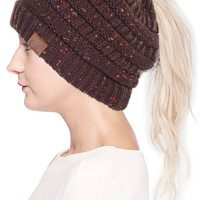 Hana – wholesale Mössa - Dam – C.C Confetti Hästsvans Messy Bun Beanie