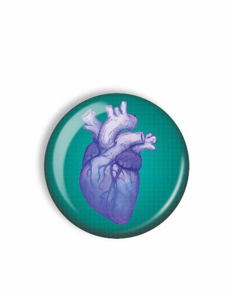 Badge Reel Topper - Swappable Purple Heart for wholesale by Snarkynurses