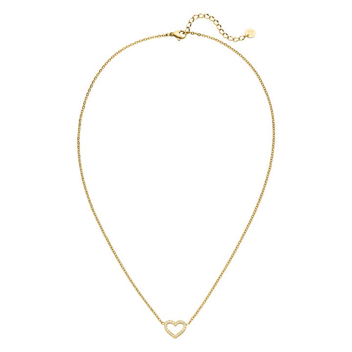 Schmuckgroßhandel - Wholesale Pendant/Charm Necklace - Shine Heart Necklace | 18K Gold Plated4
