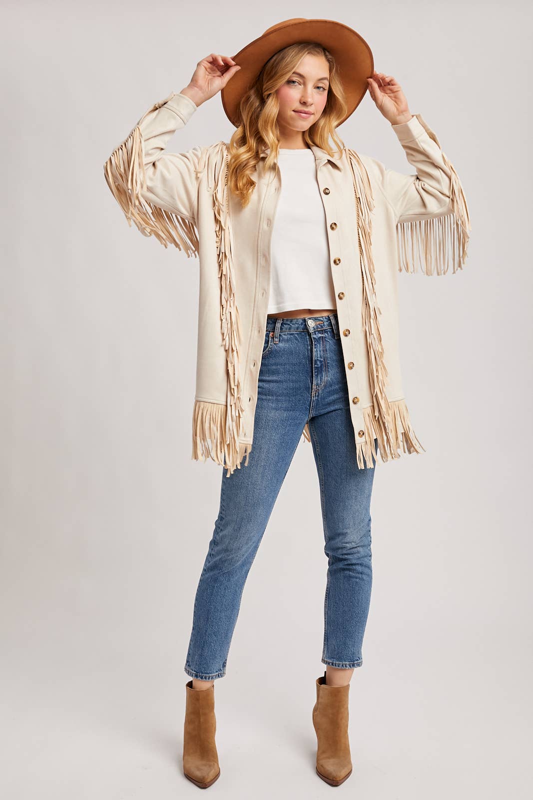 Bluivy - Wholesale Jacket - Women's - VEGAN SUEDE FRINGED JACKET21
