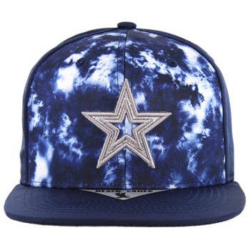 S & J Gift Inc - Wholesale Flat Brim Cap - Unisex - SM470 STAR SNAPBACK CAP0