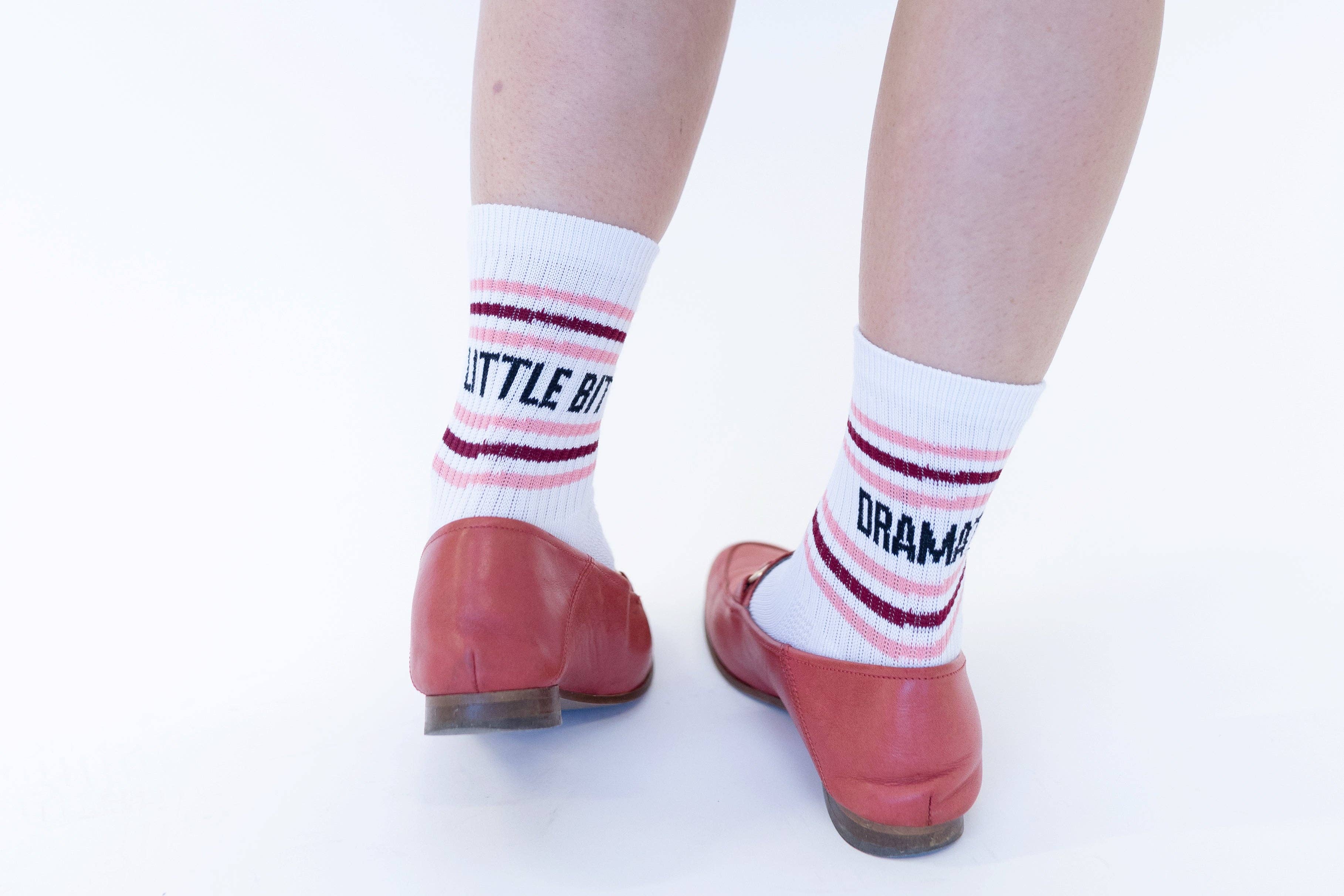 Mardy Bum Active Club - Wholesale Socks - Unisex - Little Bit Dramatic: Slogan Sports Socks1