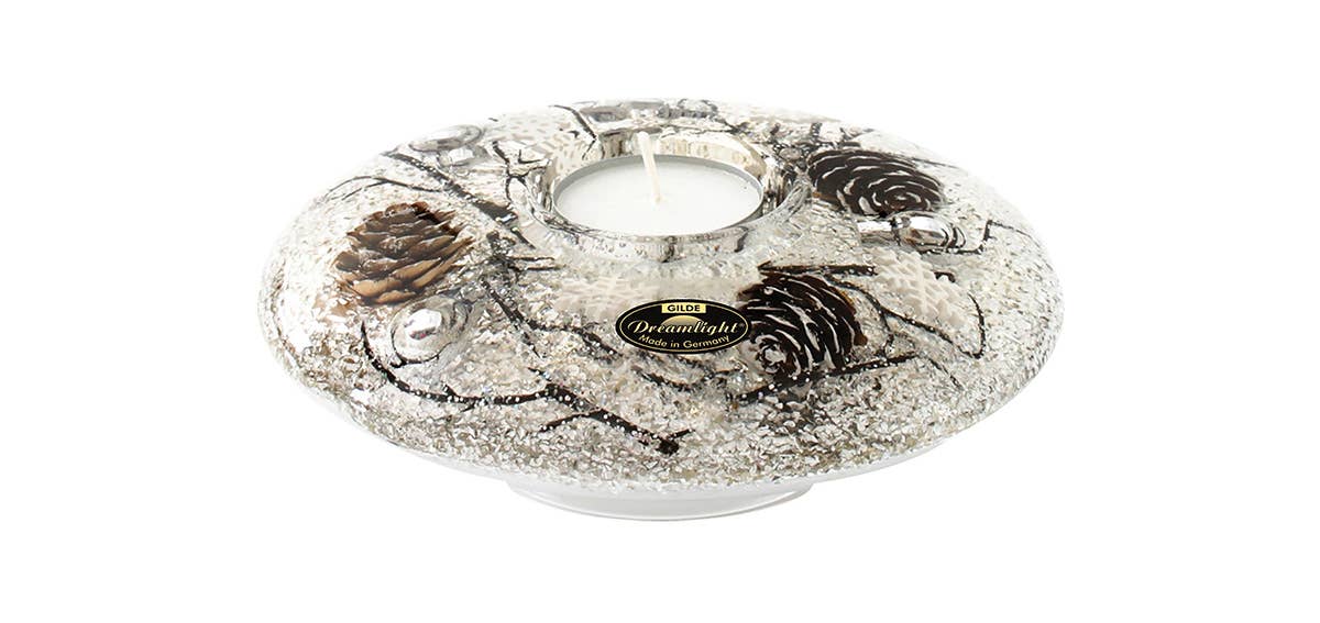 Gilde Handwerk Macrander GmbH & Co. KG - Wholesale Candle Holder - Dream UFO Mini Winter Story VE 60