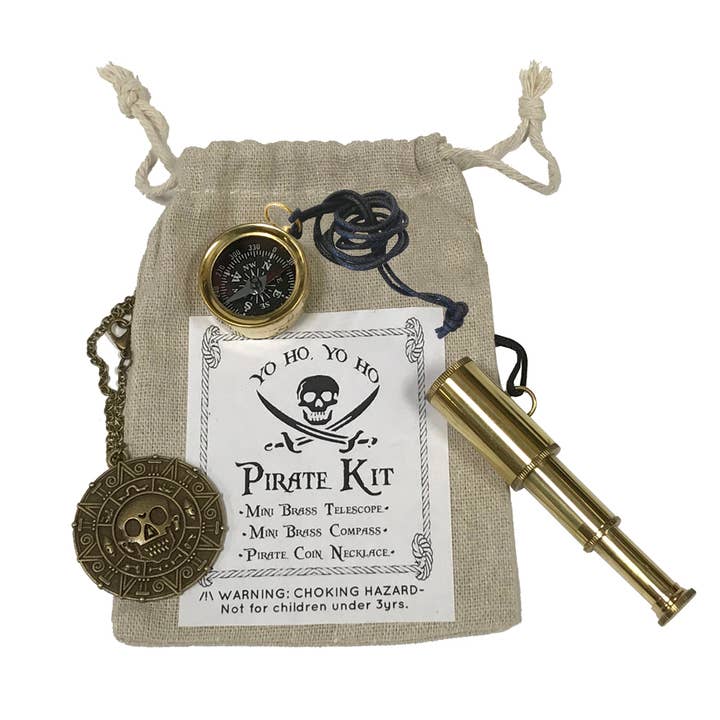 Madison Bay Co. - Historical Home Decor Reproductions - Wholesale Party Favor - Pirate Birthday Party Favor Kit in Cloth Bag