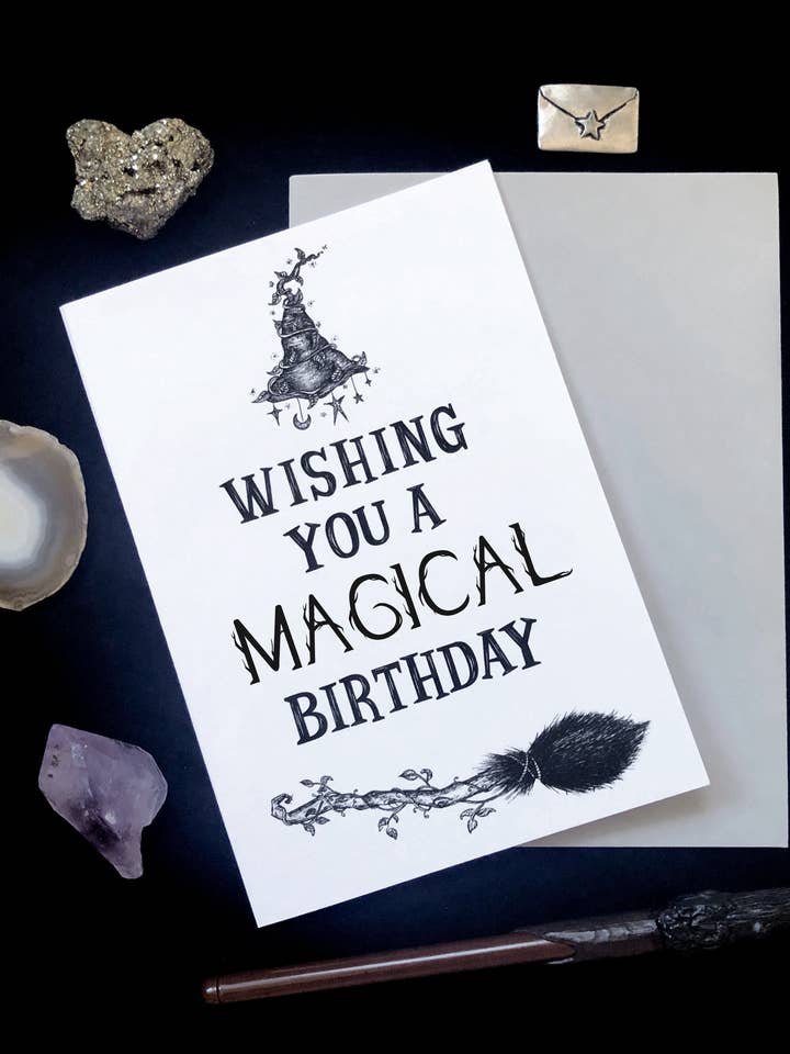 Biglietto di compleanno magico per la vendita all'ingrosso da parte di ScreamPrintShop