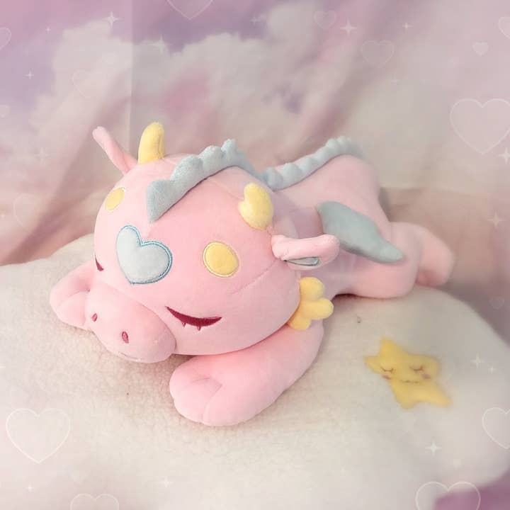 Peluche Dreampuff endormi avec oreiller nuage pour la vente par Sugary carousel