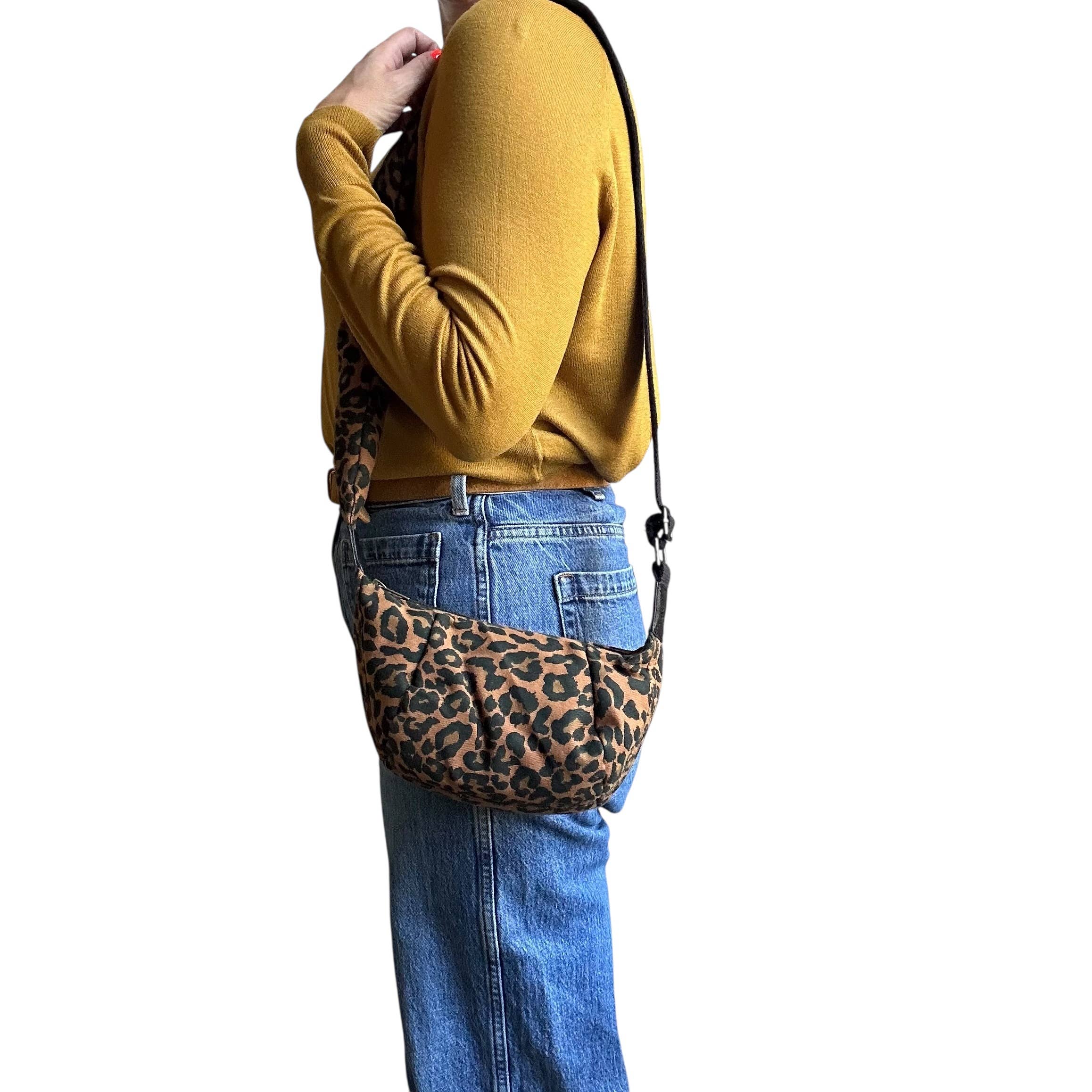 Sixton London – wholesale Crossbody bag – Women's – NEW MINI Brixton cross body sling bag - brown leopard1