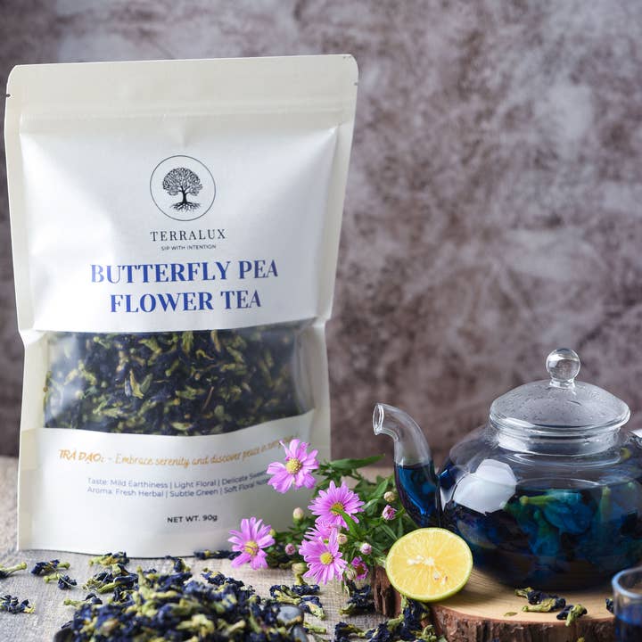 Terralux LLC - Wholesale Loose Tea - Butterfly Pea Flower Tea4