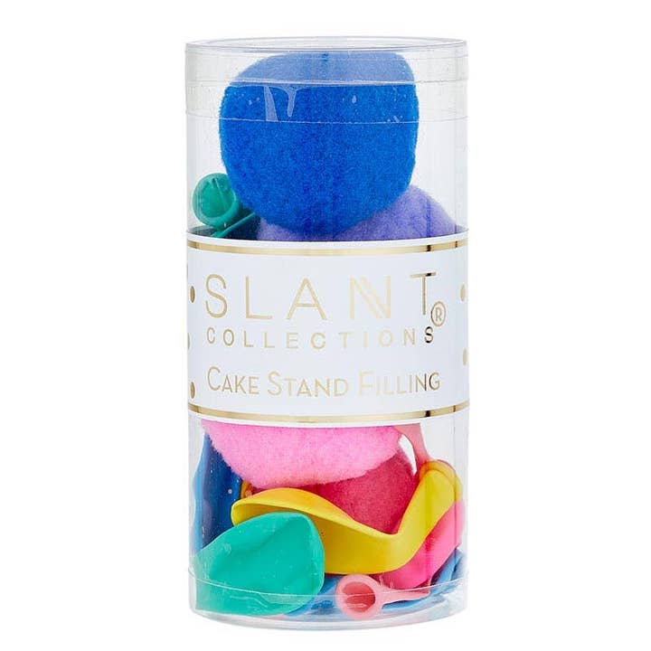 Cake Stand Filler - Pink Blue Yellow Purple for wholesale by Angle