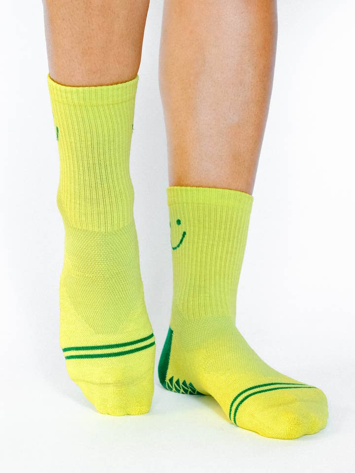 Women's Happy Ankle Runner Sock for wholesale by Pointe Studio