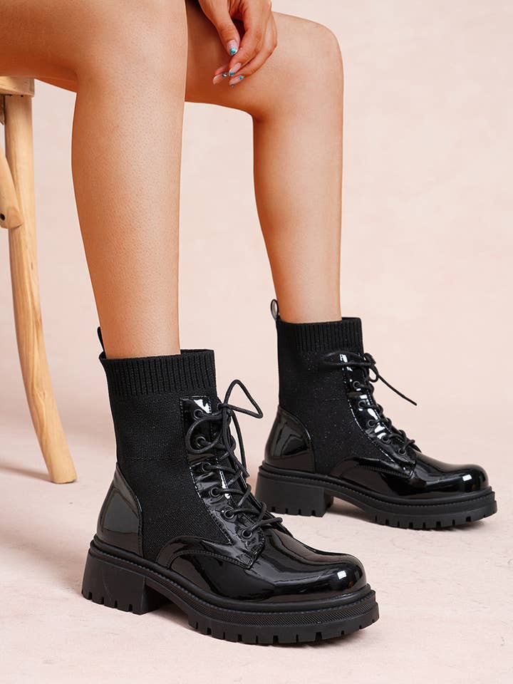 LADY GLORY – Großhandel Stiefel – Damen – Mid-Caft Stiefel mit blockabsatz – Eleganz und Komfort für den Alltag3