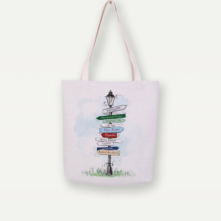 Sac fourre-tout en toile Fantasy Sign, sac à main pour la vente par Study Room