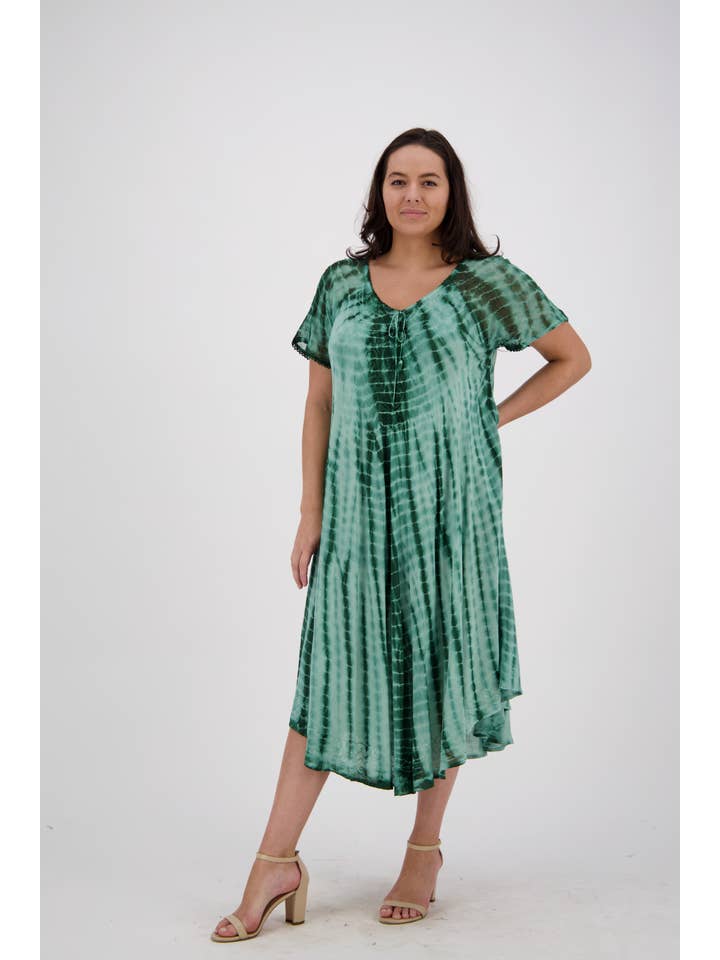 Advance Apparels - Wholesale Dress - Women's - Festival Ready Tie-Dye Dress 17601