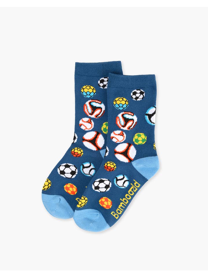 BLU PALLONI DA CALCIO PER BAMBINI CALZINO IN BAMBÙ in vendita all'ingrosso su Faire2