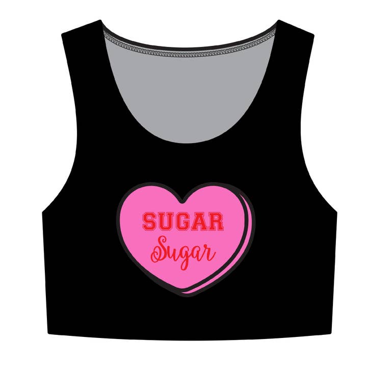 LOLLIHEART CROP TOPPE for engroshandel hos Sugar Lulu