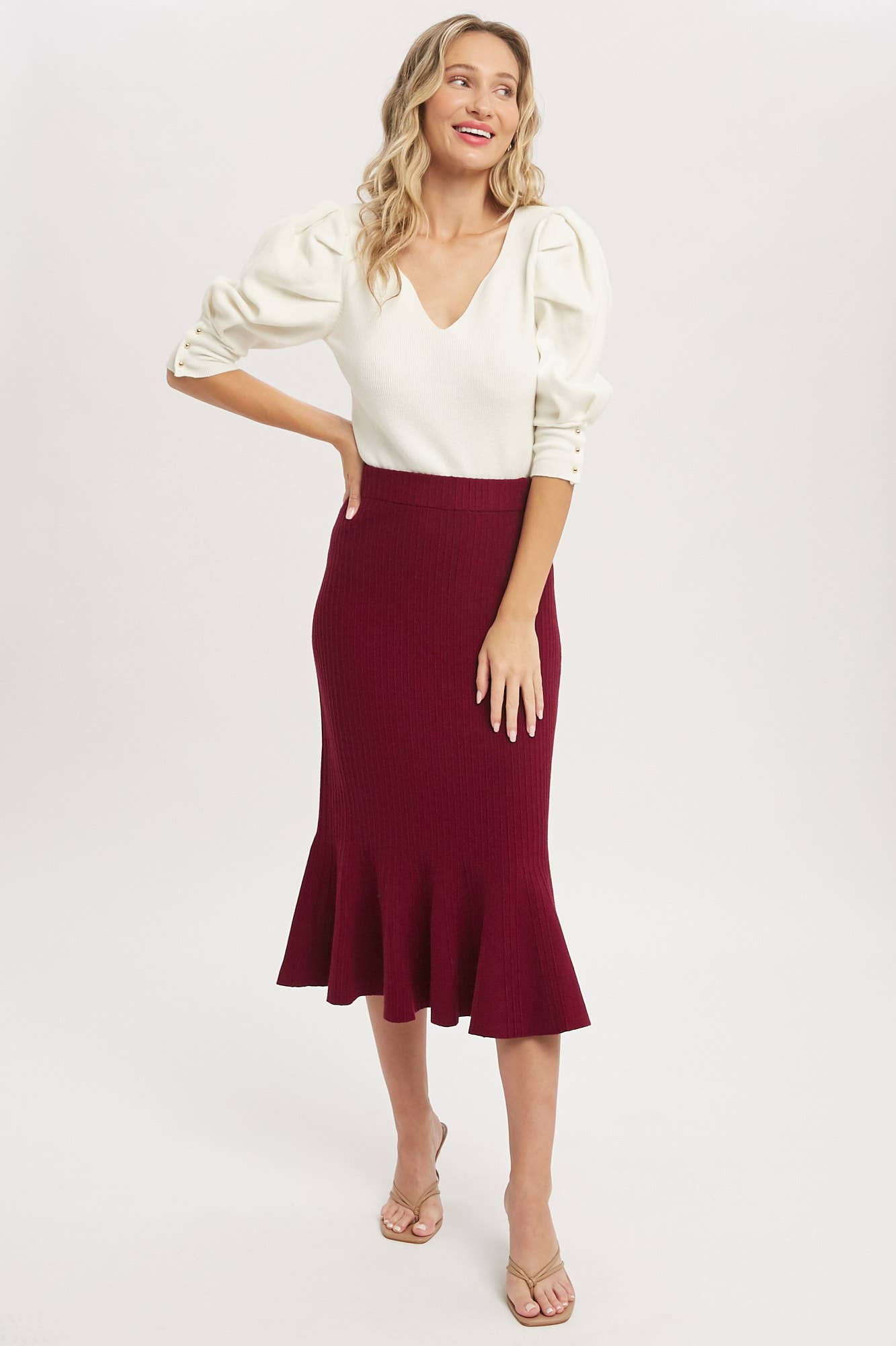 Bluivy - Wholesale Skirt - Women's - MERMAID SWEATER MIDI SKIRT6