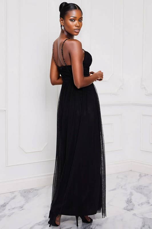 5besties inc - Vente Robe – femme - Robe longue en résille6