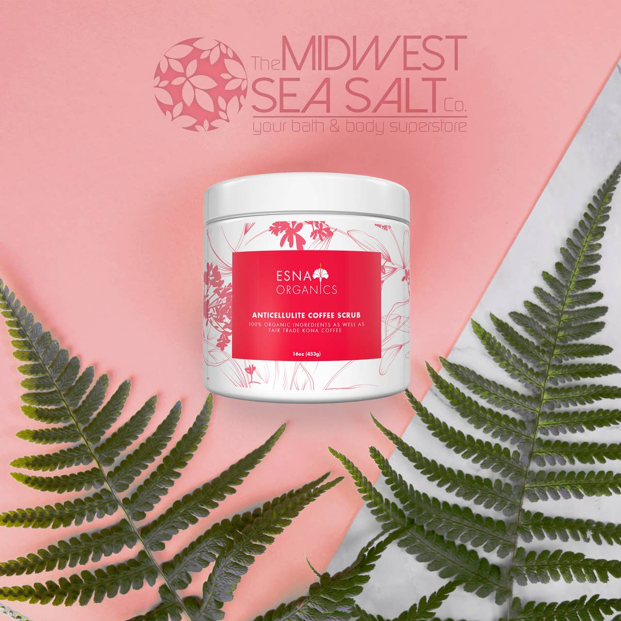 The Midwest Sea Salt Company - Wholesale Body Scrub/Exfoliant - Esna Organics Anti-Cellulite Coffee Body Scrub2