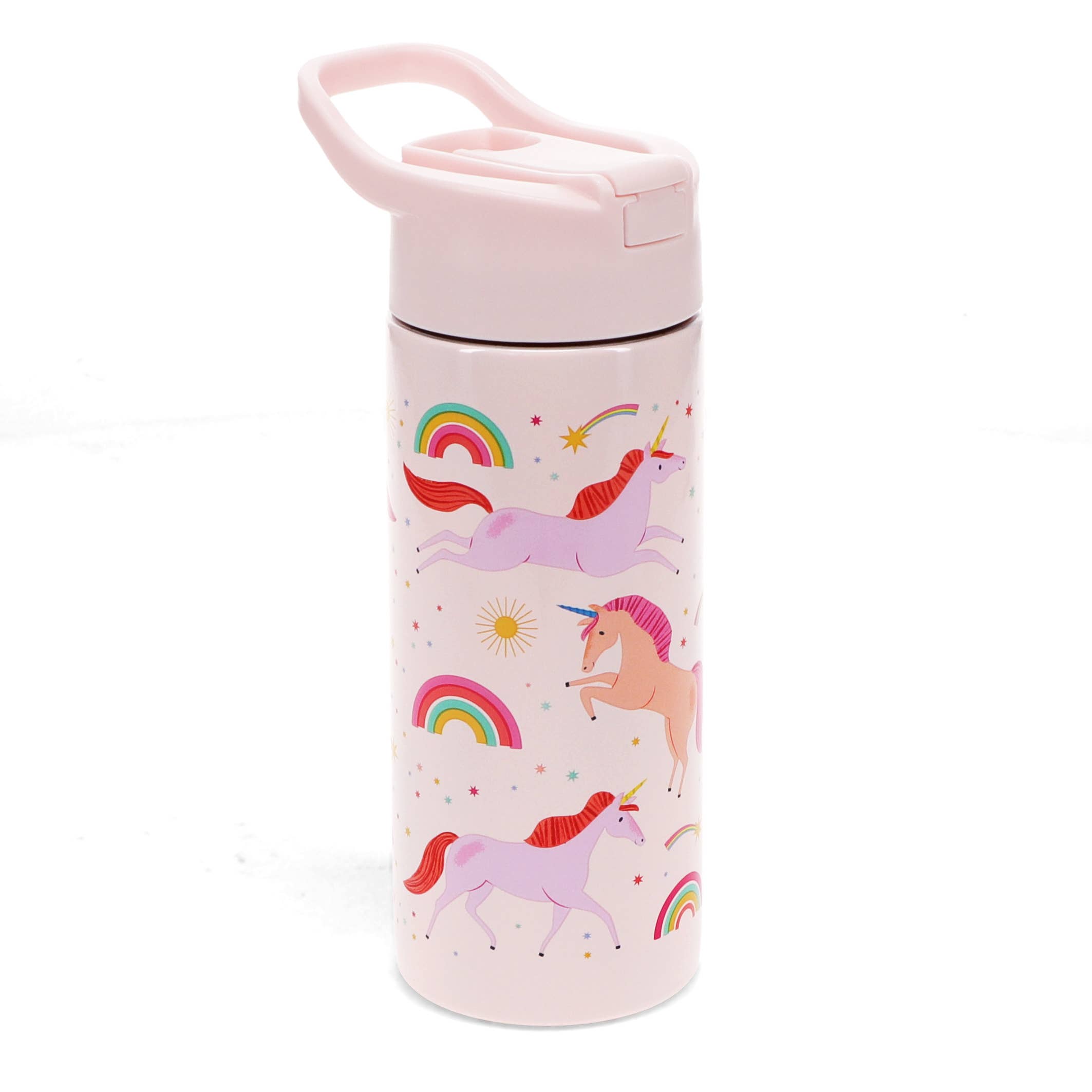 Rex B2B - UK – wholesale Water bottle – Stainless steel bottle with push button lid 500ml - Unicorn1