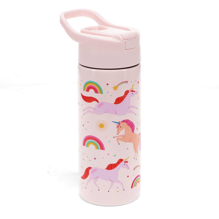 Rex B2B - UK – wholesale Water bottle – Stainless steel bottle with push button lid 500ml - Unicorn1