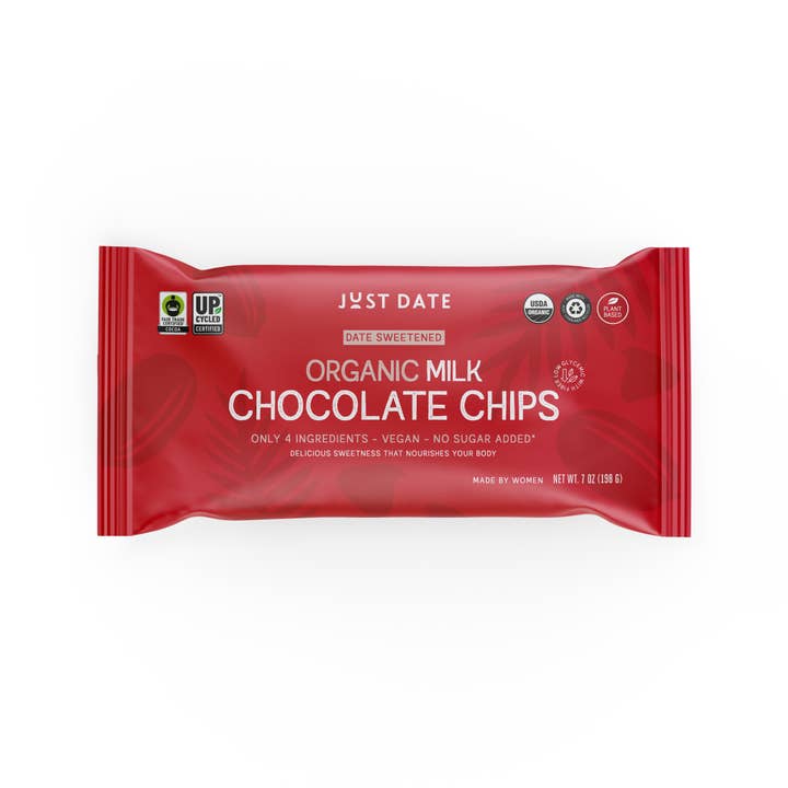 Just Date - Wholesale Baking Chocolate - Date Sweetened Milk Chocolate Chips