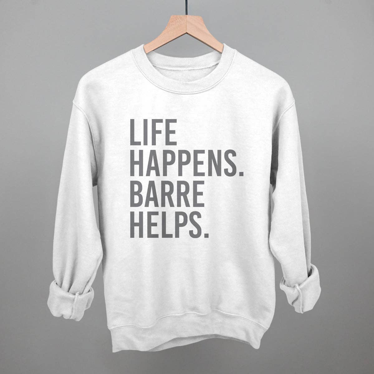 Ivy + Cloth - Wholesale Screen Printed T-Shirt - Women's - Life Happens Barre Helps10