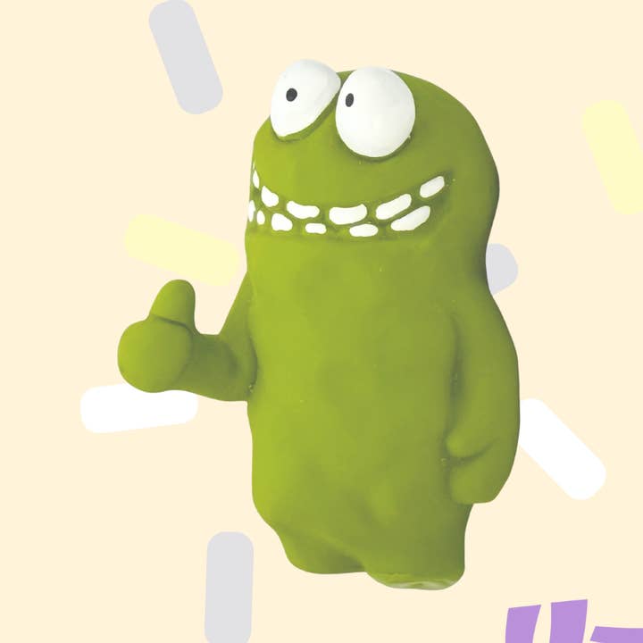 Thumb Up Natural Latex Squeaky Dog Toy for wholesale by Unity Co