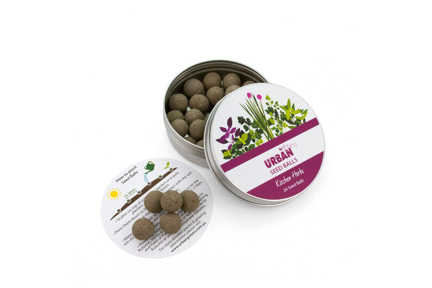 Urban Greens - Wholesale Plant Seeds - Seed Balls Counter Display including 30 Tins of Seed Balls7