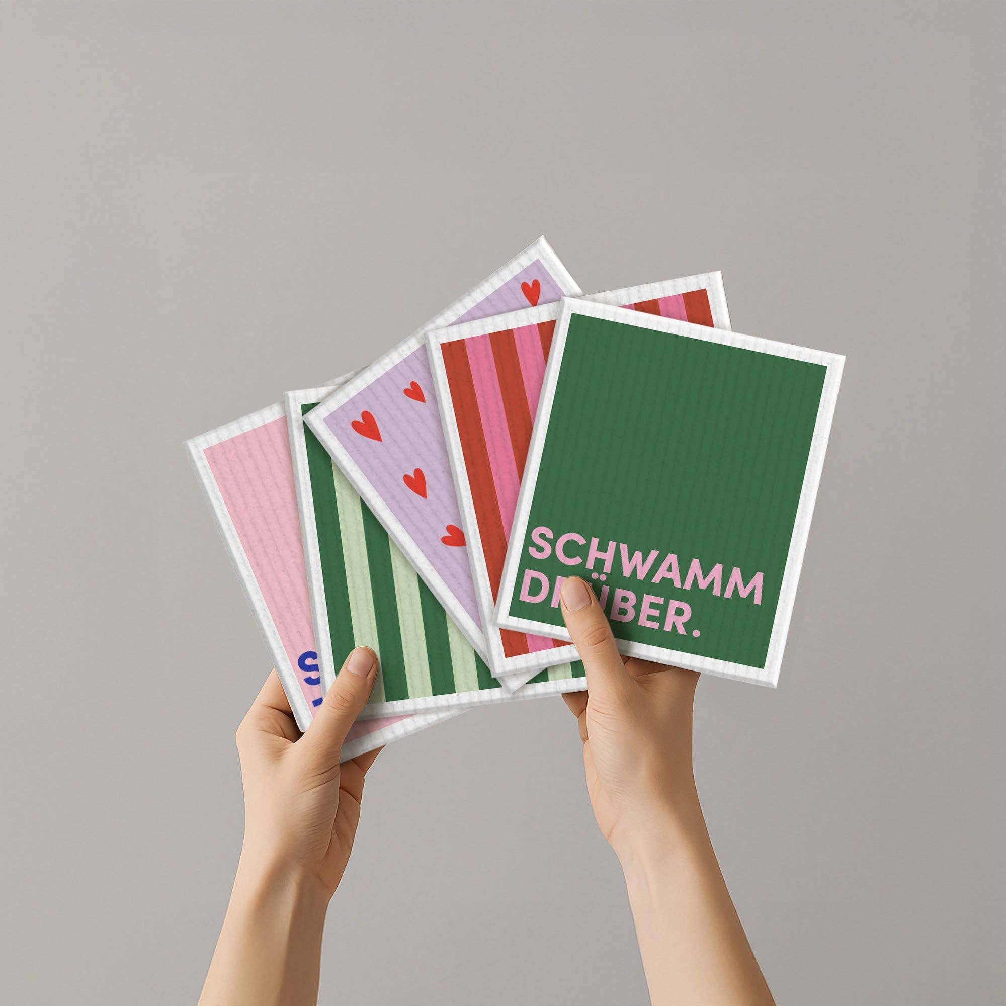 Naturbedacht - Wholesale Dishcloth - Sponge cloth - Saying - Let it go - No. 124