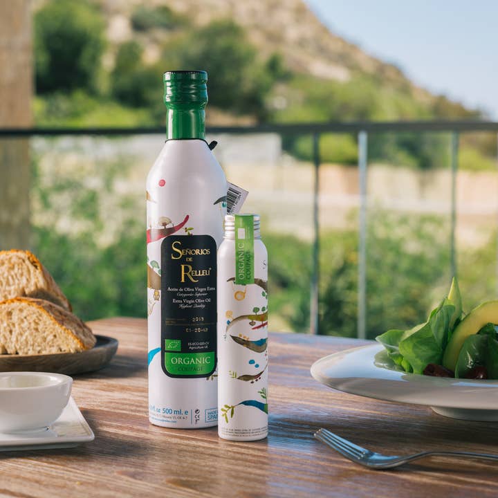 Señorios de Relleu SL - Wholesale Olive Oil - Extra Virgin Olive Oil 100 ml bot. aluminum ORGANIC