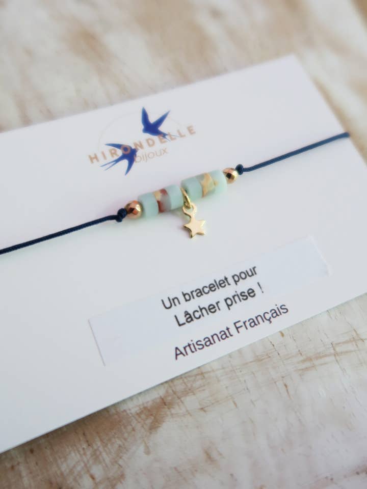 Let Go Bracelet -lucky message cord bracelet for wholesale by Hirondelle Bijoux