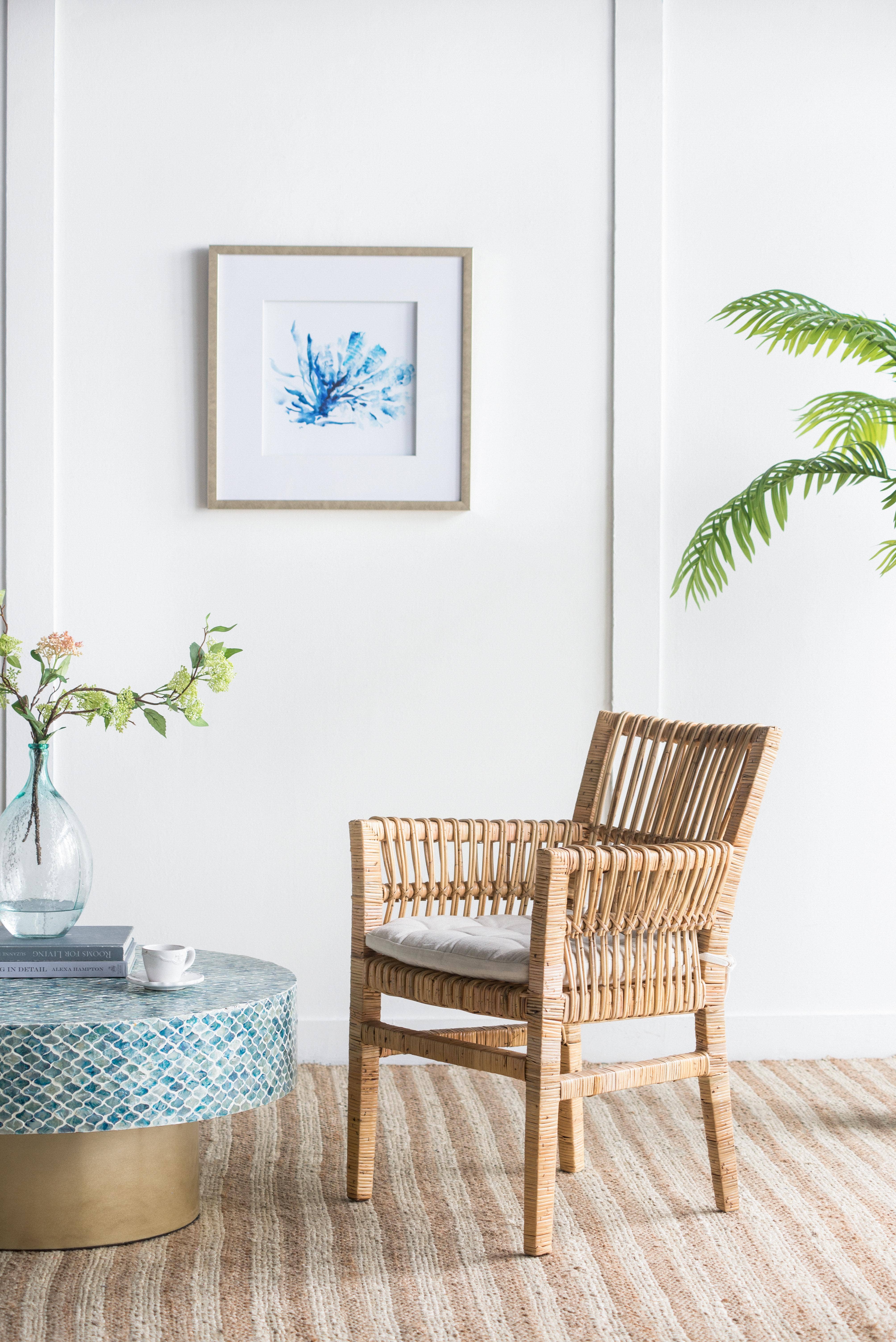 A&B Home Group Inc. - Vente Chaises - Chaise Victory 25,5x24,5x33" - Marron/Crème7