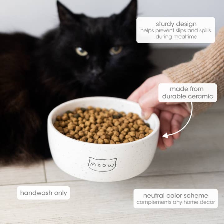 Pearhead - Wholesale Pet Bowl - Cat/Dog - Speckled Cat Bowl, Water or Food Pet Dish, Small2