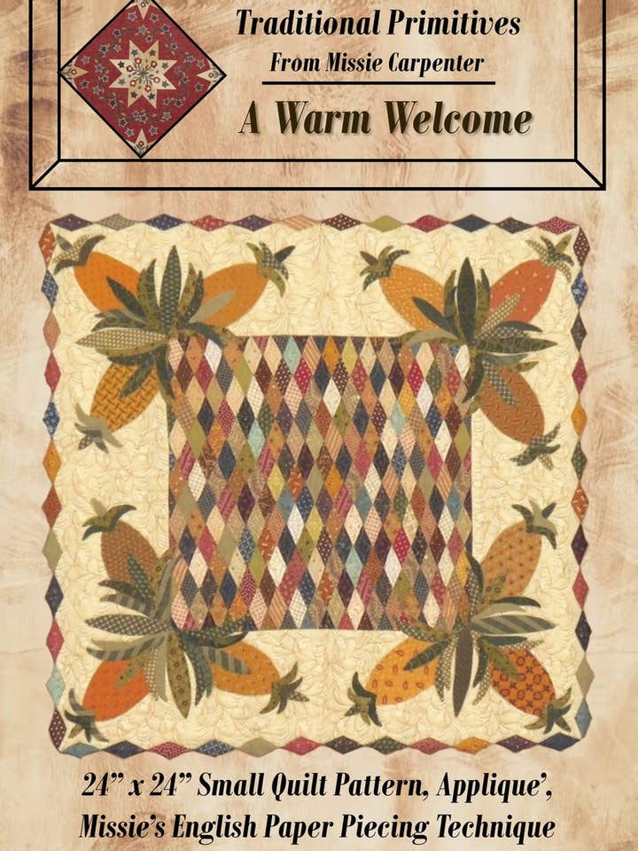 A Warm Welcome EPP Pattern for wholesale by Traditional Primitives