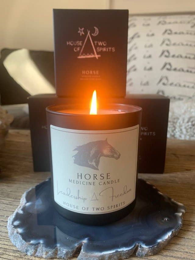 Horse Medicine Candle for wholesale by House of Two Spirits
