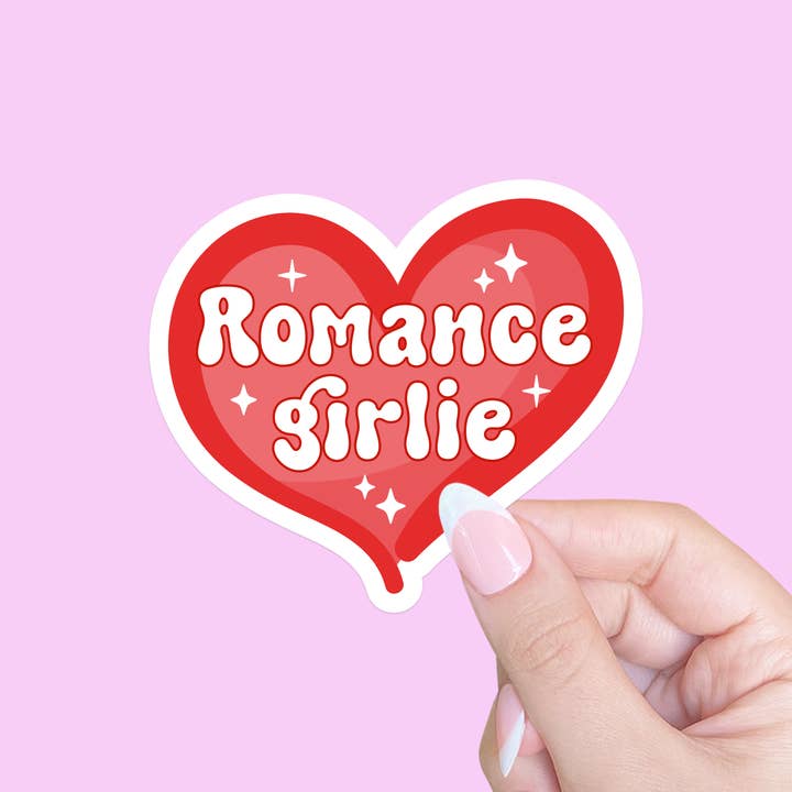 Romance Girlie, autocollant Kindle, autocollant Reader, Bookish pour la vente par Radical Buttons