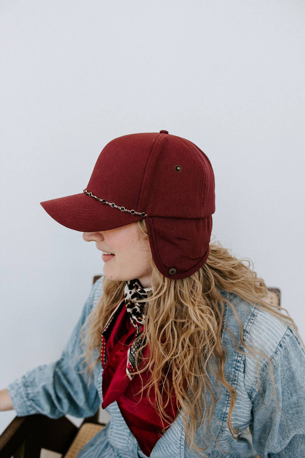 Grace 'n Grit - Wholesale Trapper/Bomber Hat - Women's - Dusty Rose Earflap Trapper Hat1