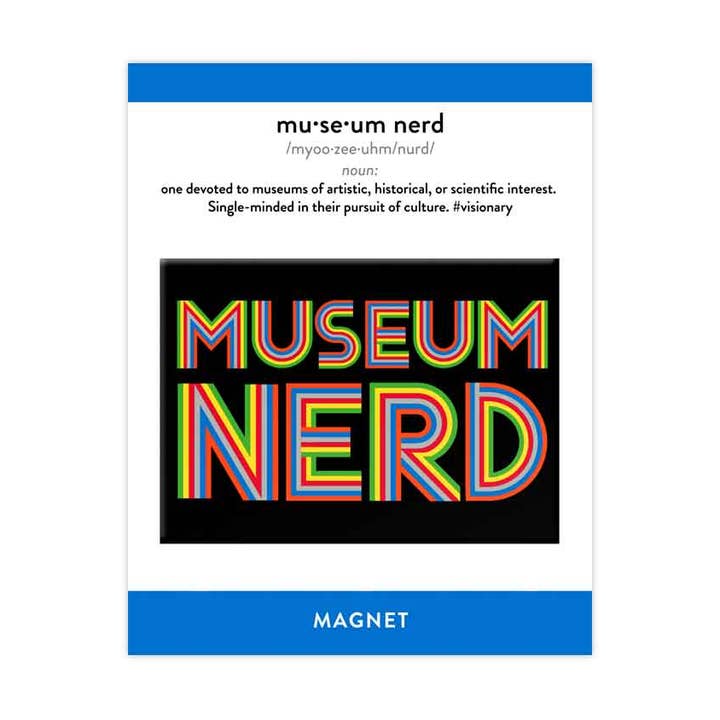Museum Nerd Classic Black Magnet for wholesale by Popcorn Custom Products