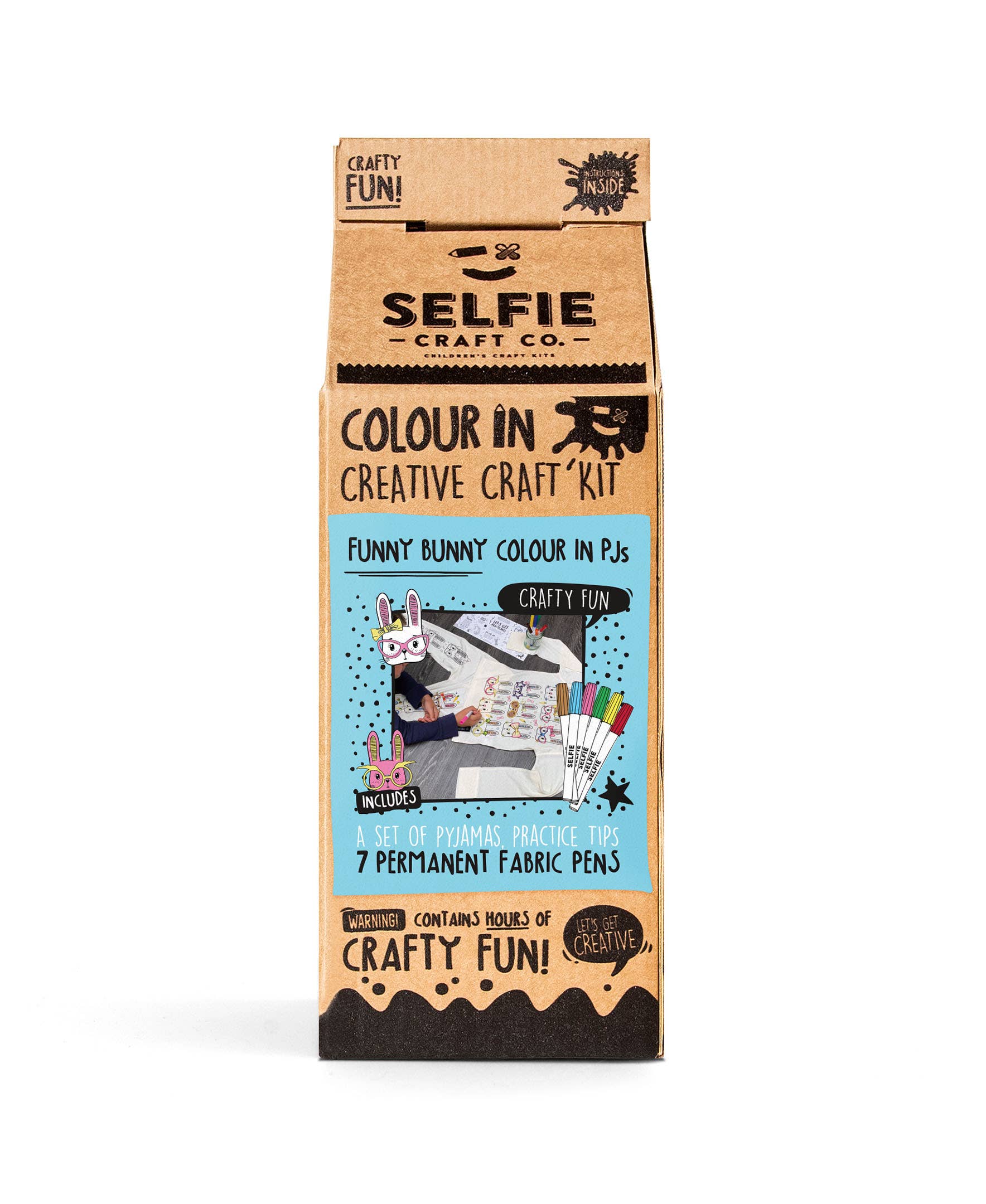 Selfie Craft Co – wholesale Sleepwear set – Kids – Funny Bunny Colour In Pyjamas (NOT AVAILABLE IN USA)4