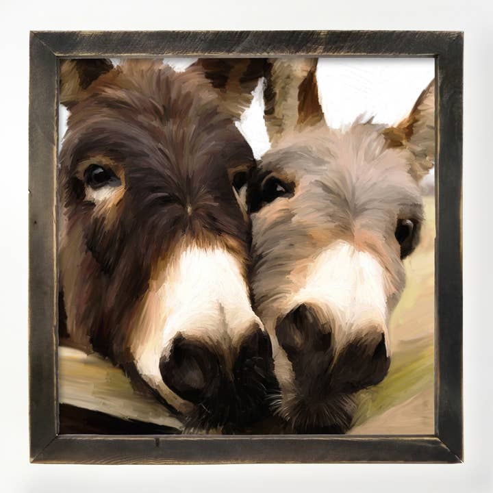 ginger blue - Wholesale Art Print - Two Donkeys